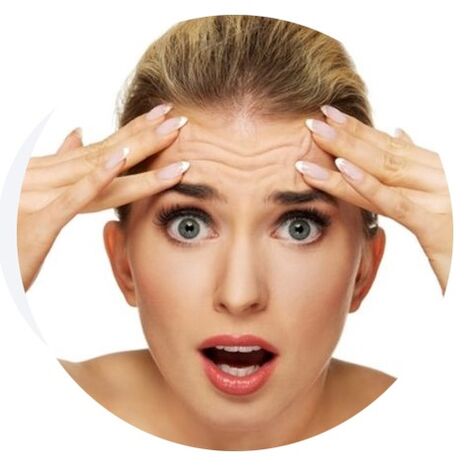 التجاعيد على الوجه